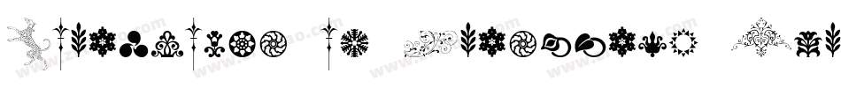Cornucopia of Ornaments Three字体转换